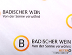 Badischer Wein Seidenpapier bedruckt