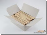 Paperclips for Bottom Bags, natural brown, Box with 1000 units