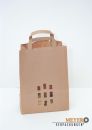 Paper carrier bag with window for 2.5 kg