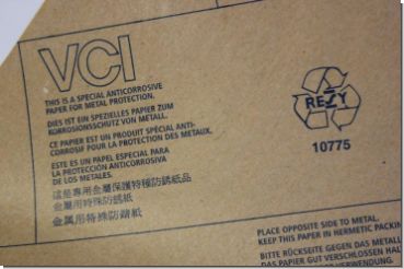 VCI-Antitarnish Paper, PE-coated, reels and sheets