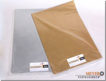 gold oder silber: exkl 10 Bögen ca 50 x 75 cm doppelseitiges Seidenpapier 